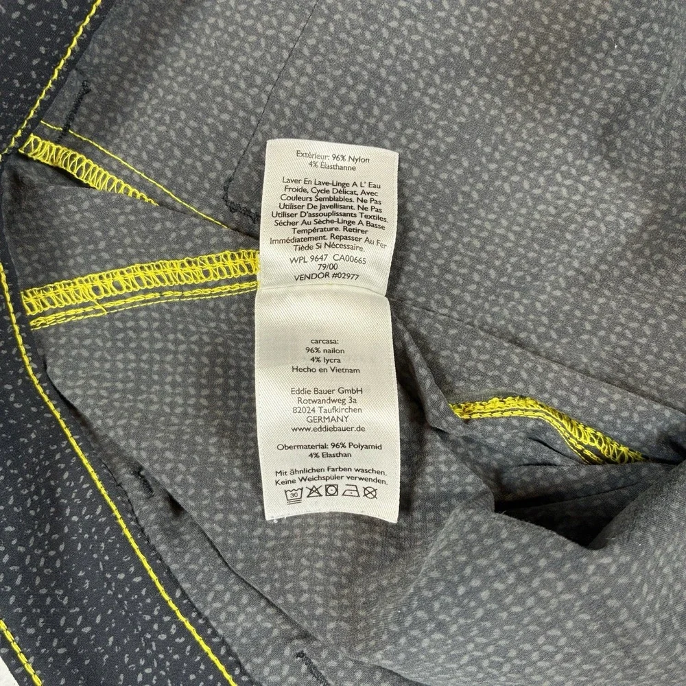 Eddie Bauer TraveX Shorts Mens 35 Dark Gray Hybrid Chino Performance Tech